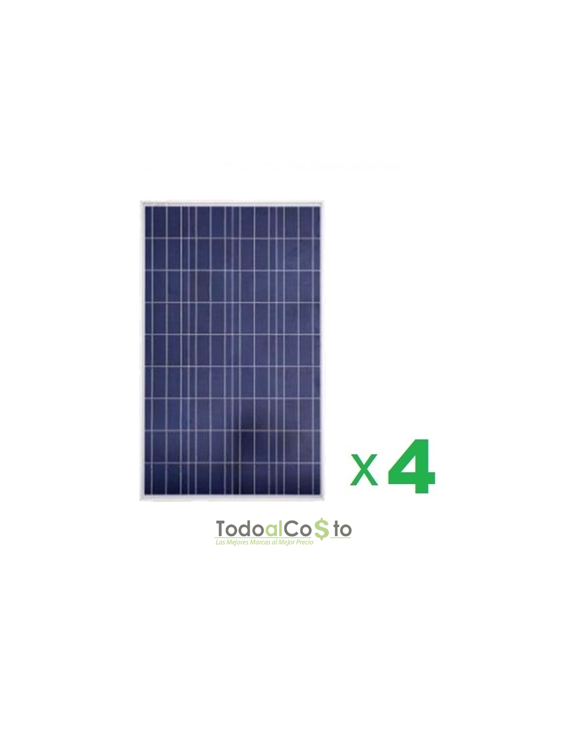 Pack De Paneles Solares Fotovoltaicos W V Certificado Marca